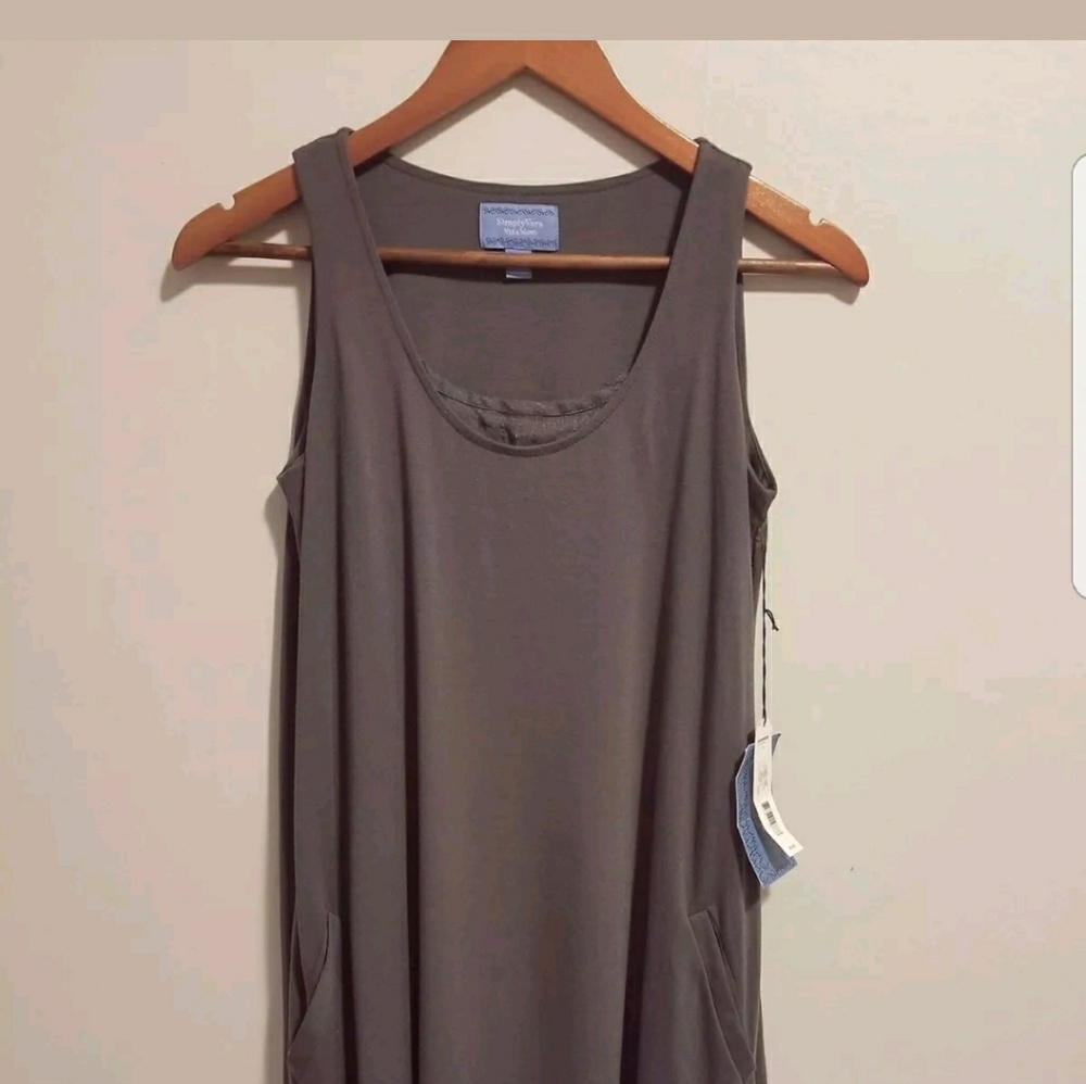 Vera Wang Simply Vera Sleeveless Tank Dress